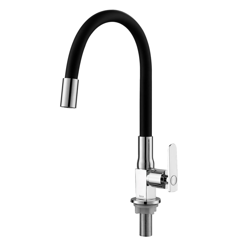 Torneira Cozinha De Mesa Bancada Flexível Iura Kalt Inox Cromada Preta em Oferta na Shopee
