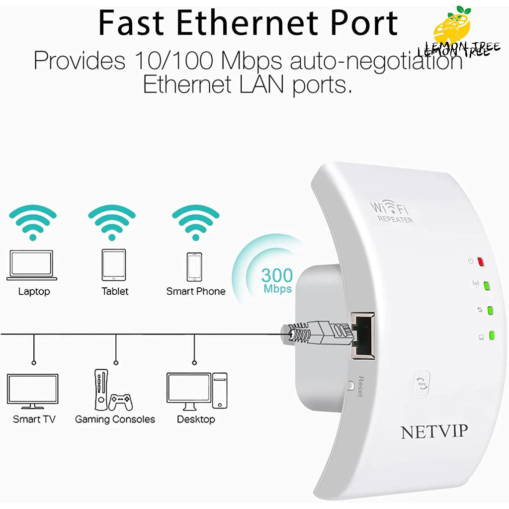 Amplificador de sinal sem fio Wifi Network Expander Repeater WIFI-100