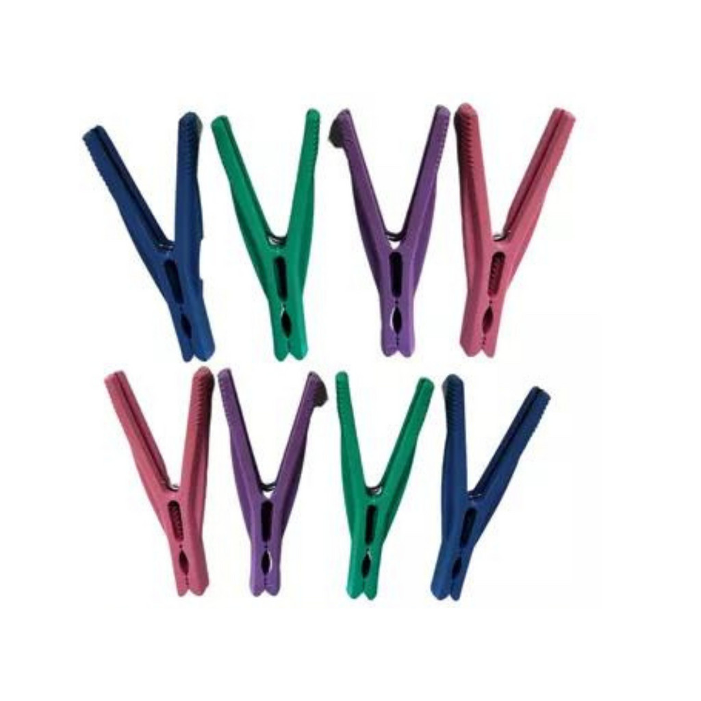 Kit 1 Duzias Prendedor Plastico Candy Color - Cores Sortida