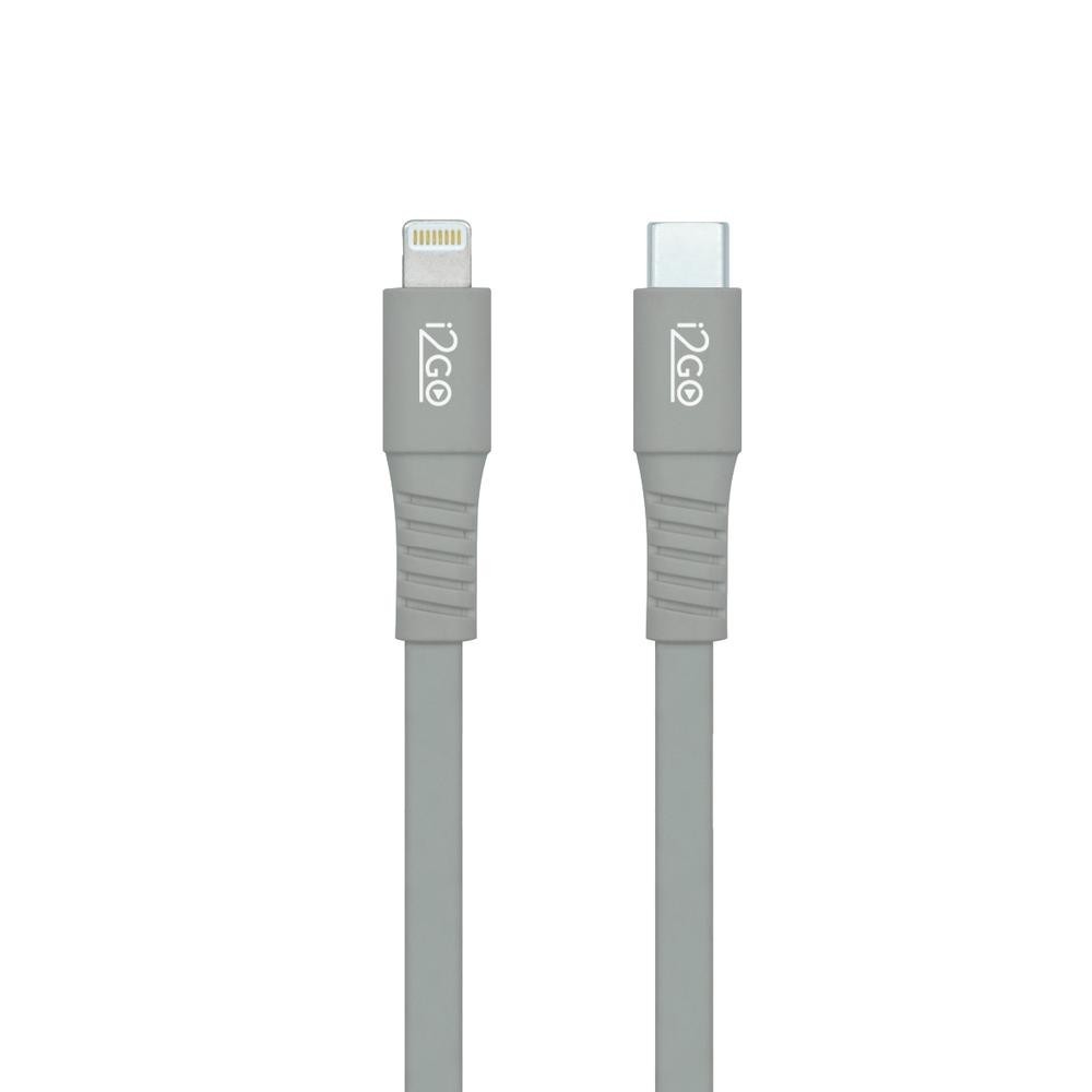 Cabo Lightning + USB-C i2GO 1,2m 3a Cinza em Oferta na Shopee