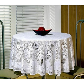 Toalha De Mesa Em Renda Redonda 1,6m 4 Lugares Jacquard Floral Beija Flor em Oferta na Shopee
