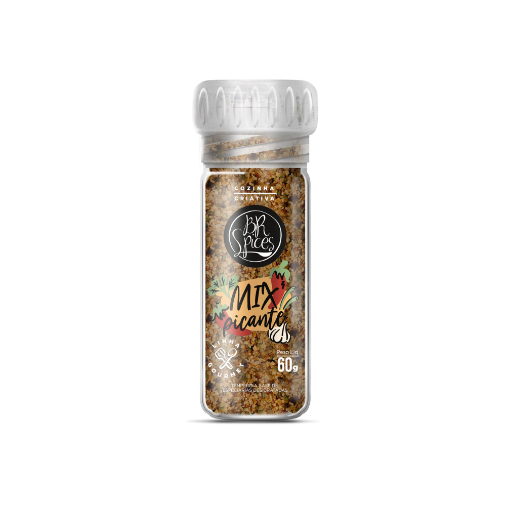 Moedor de Tempero Mix Picante BR Spices 60G em Oferta na Shopee