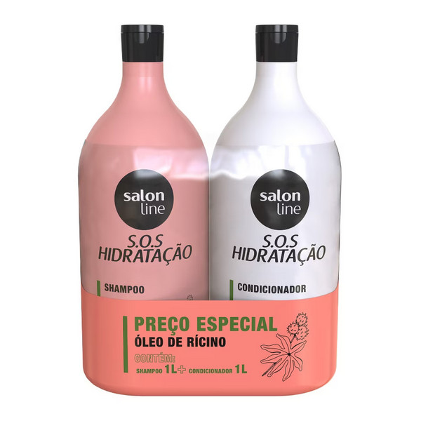 Salon Line SOS Hidratação Kit Sh + Cond Turbinado To Podendo 1L
