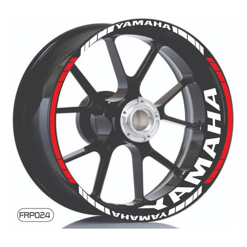 Adesivo Kit  Roda Yamaha Moto + Friso Refletivo Aro 17 E 18