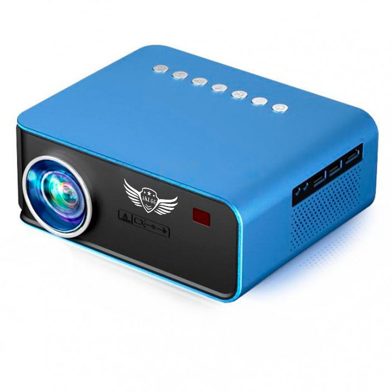 Projetor T4 Home Theater Portátil HD 1200 Lumens Tela 150 Polegadas HDMI USB AV Notebook TV Box Xbox PS PC Celular