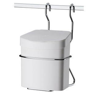 Suporte Com Lixeira 2,5 Litros de Barra Parede Cozinha Cromado - 2409 Future