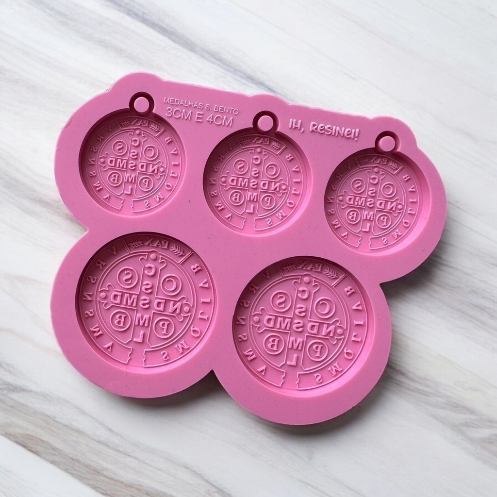 Molde Medalhas de São Bento 3cm e 4cm em Oferta na Shopee