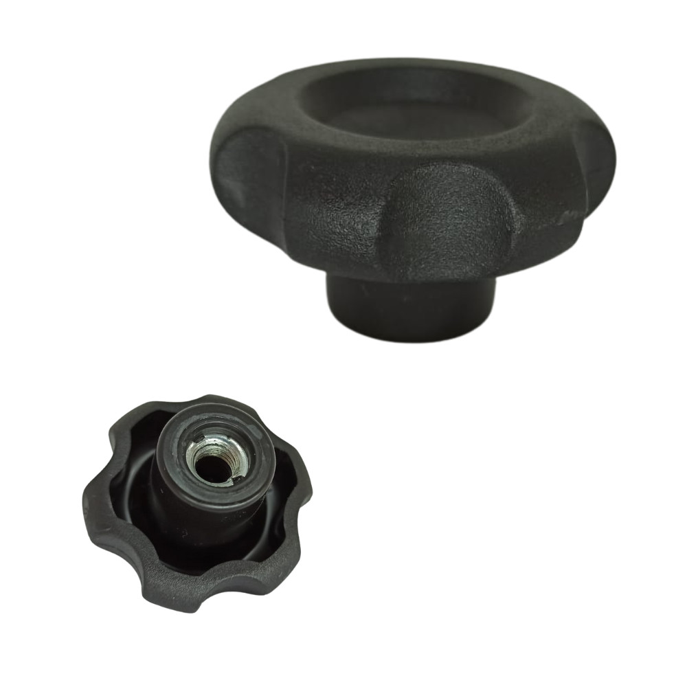 Manípulo Fêmea Knob Termoplástico 35 Mm - M10 com 25 Peças