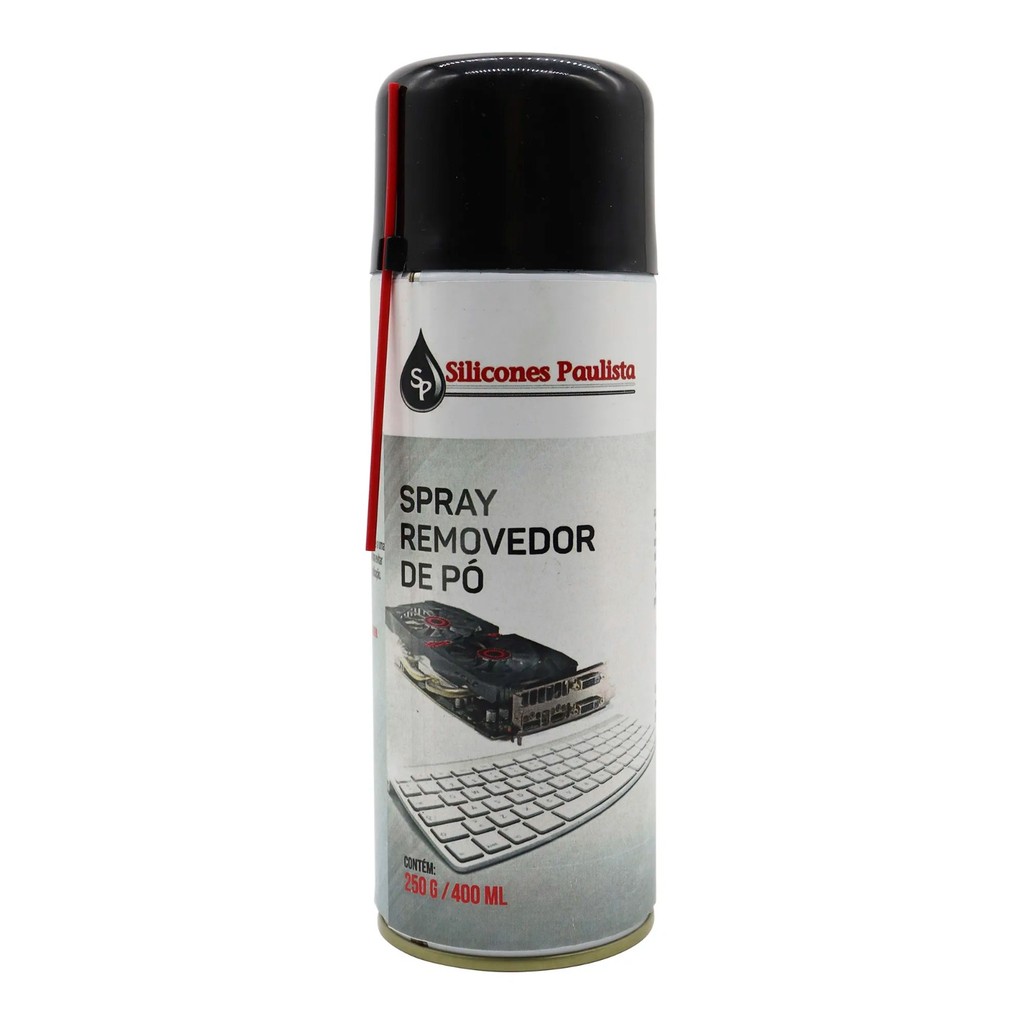 1 Lata Spray Ar Comprimido Removedor de Pó Limpeza Teclados Equipamentos Eletrônicos Uso geral 400ml