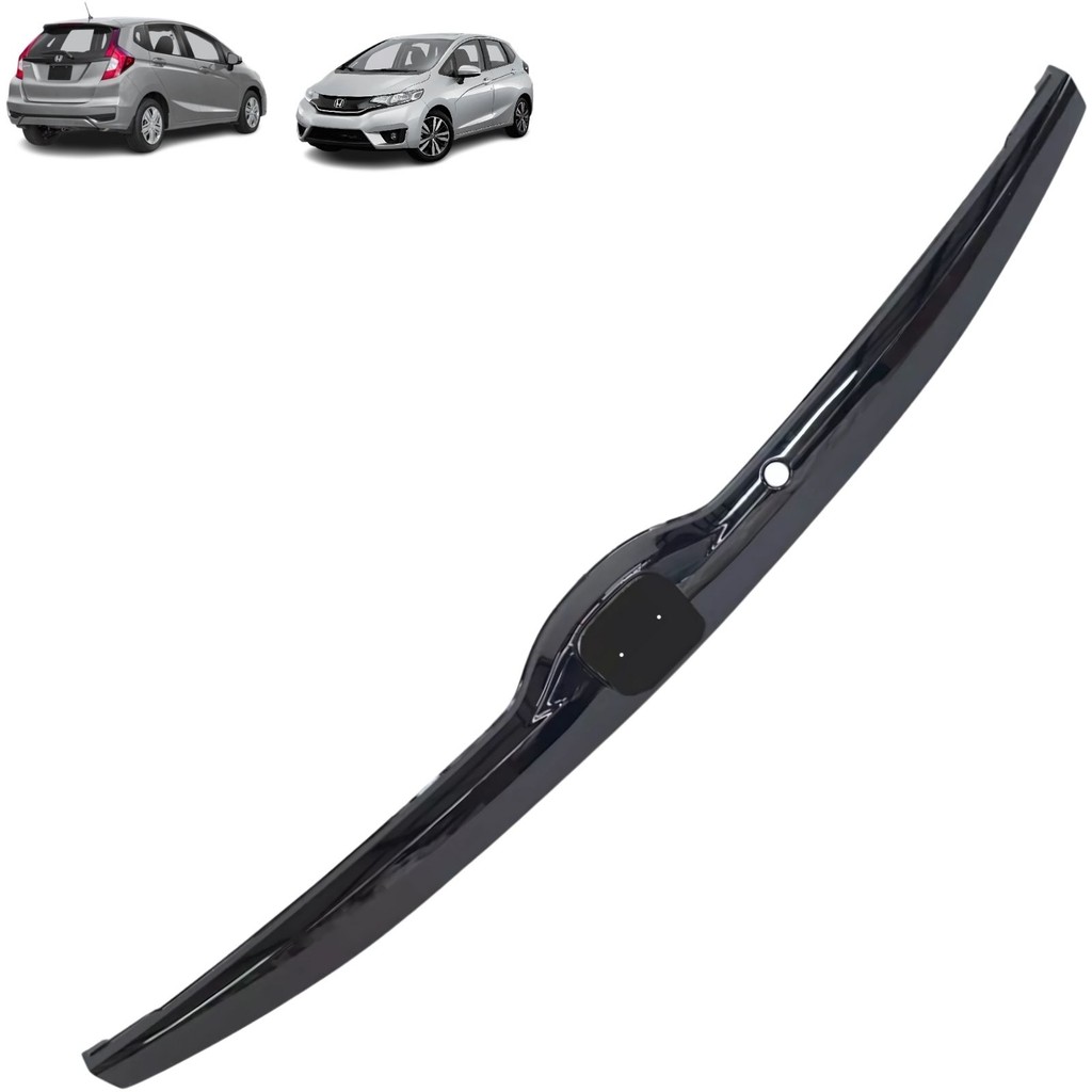 Moldura Externa Friso Guarnição Acabamento Régua Luz de Placa Tampa Traseira Honda Fit 2015 2016 2017 2018 2019 2020 202