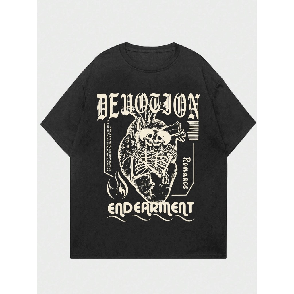 Camiseta Oversized Old School Blusa Larga T Shirt Camisa Streetwear Estampa Bordada Personalizada