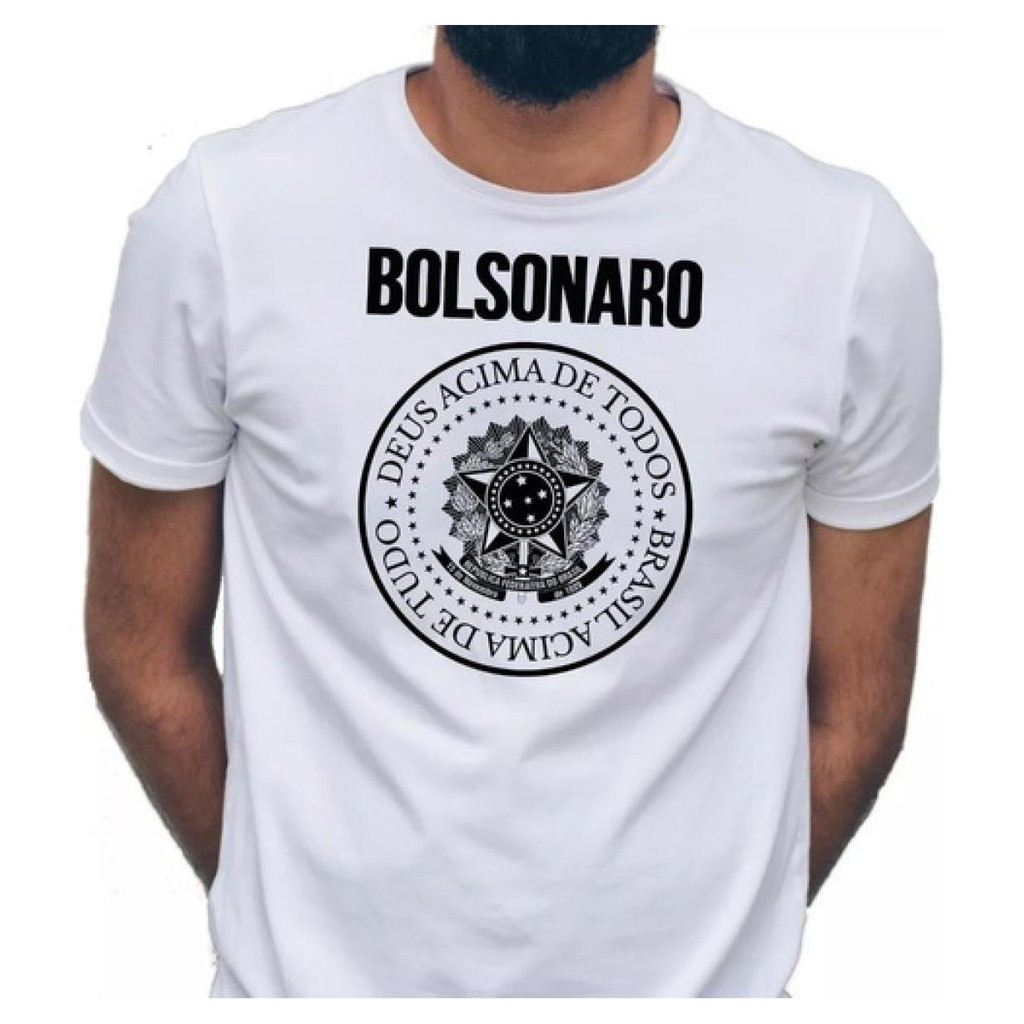 Camiseta Camisa Conservadora Jair Bolsonaro Direita Branca