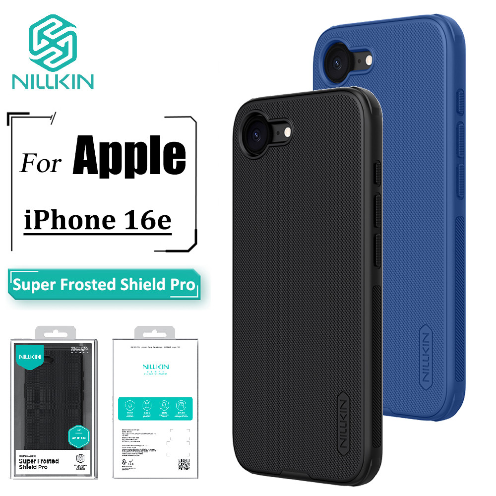 Nillkin Para iPhone 16e Caso Super Frosted Shield Pro Anti Impressão Digital Capa Traseira À Prova De Choque - Mobile & Gadgets