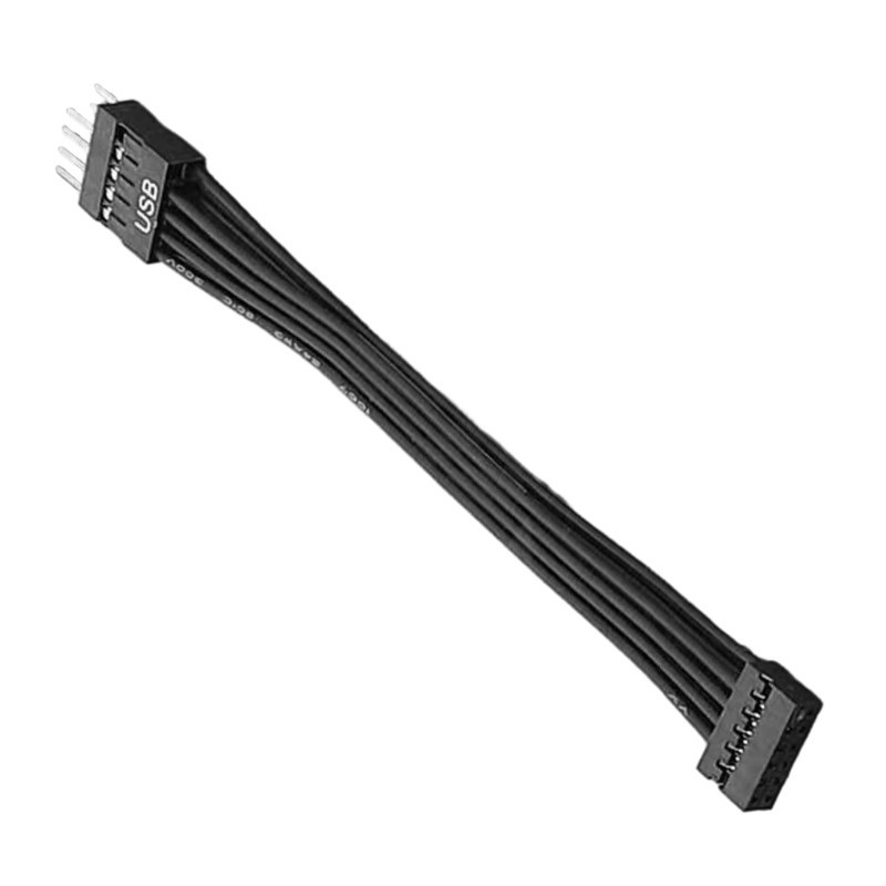 YYS Mini Cabo Switchig USB 9Pin Macho Para 11Pin Fêmea Conversor Linha Mainboard Chassi Adaptador Conector