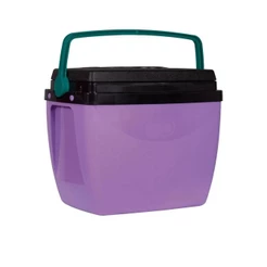 Caixa Térmica 18L Cooler Lilás com Verde 25108254 MOR