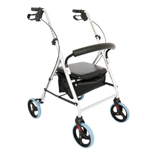 Andador De Aluminio Dobrável 4 Rodas Com Assento D12 Dellamed em Oferta na Shopee