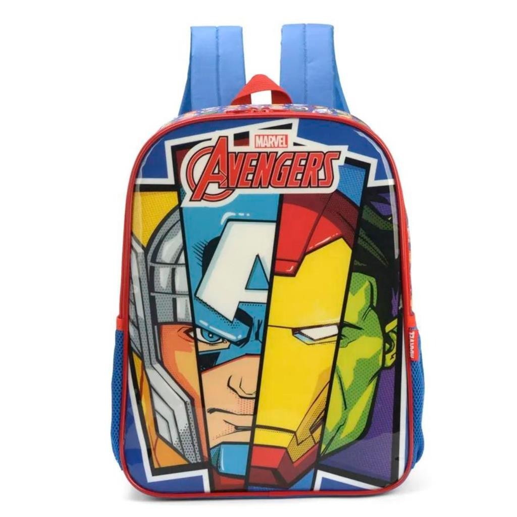Mochila Costas Marvel Vingadores Hulk Homem De Ferro Thor