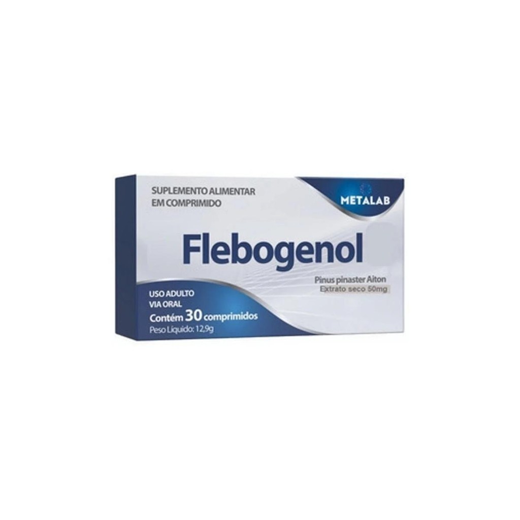 Flebogenol Com 30 Comprimidos = Flebon - Health