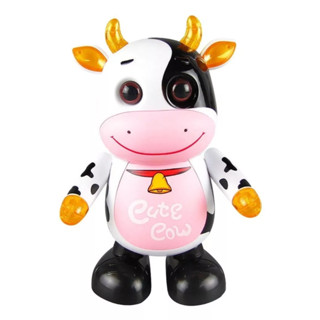 Brinquedo De Vaca Bebê Com Música E Luzes Led Educacional