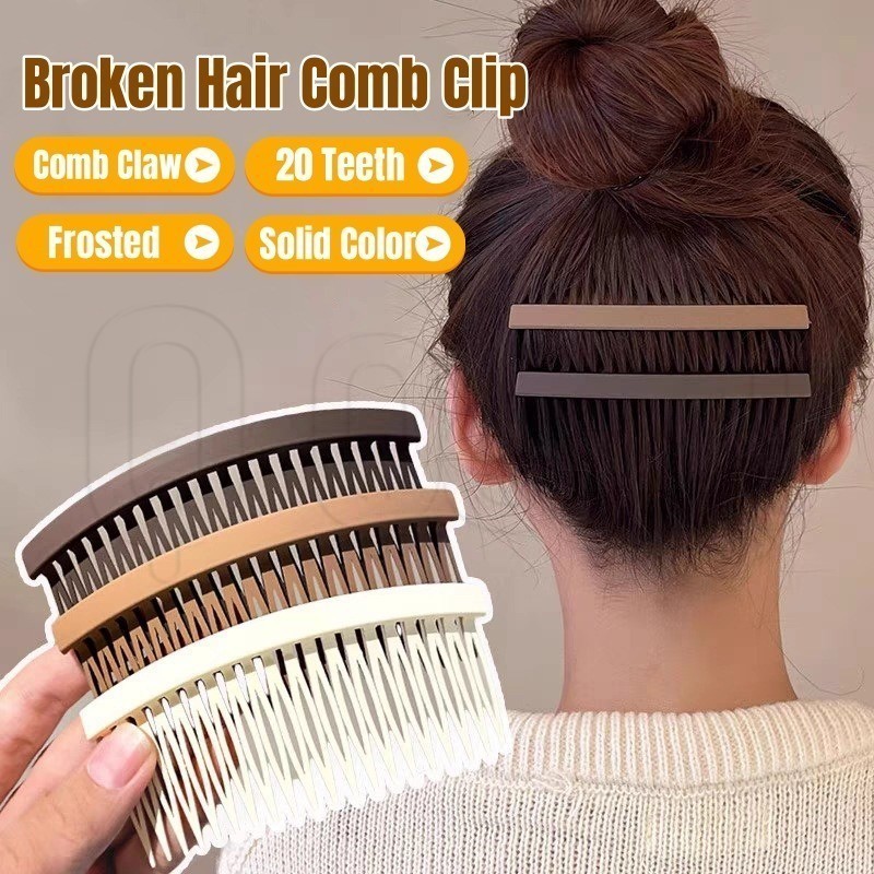 Clipe De Pente De Cabelo Quebrado-Grampos Grandes Foscos-Artefato De Acabamento Cocar De Franja Traseira-Joias Com DIY-A