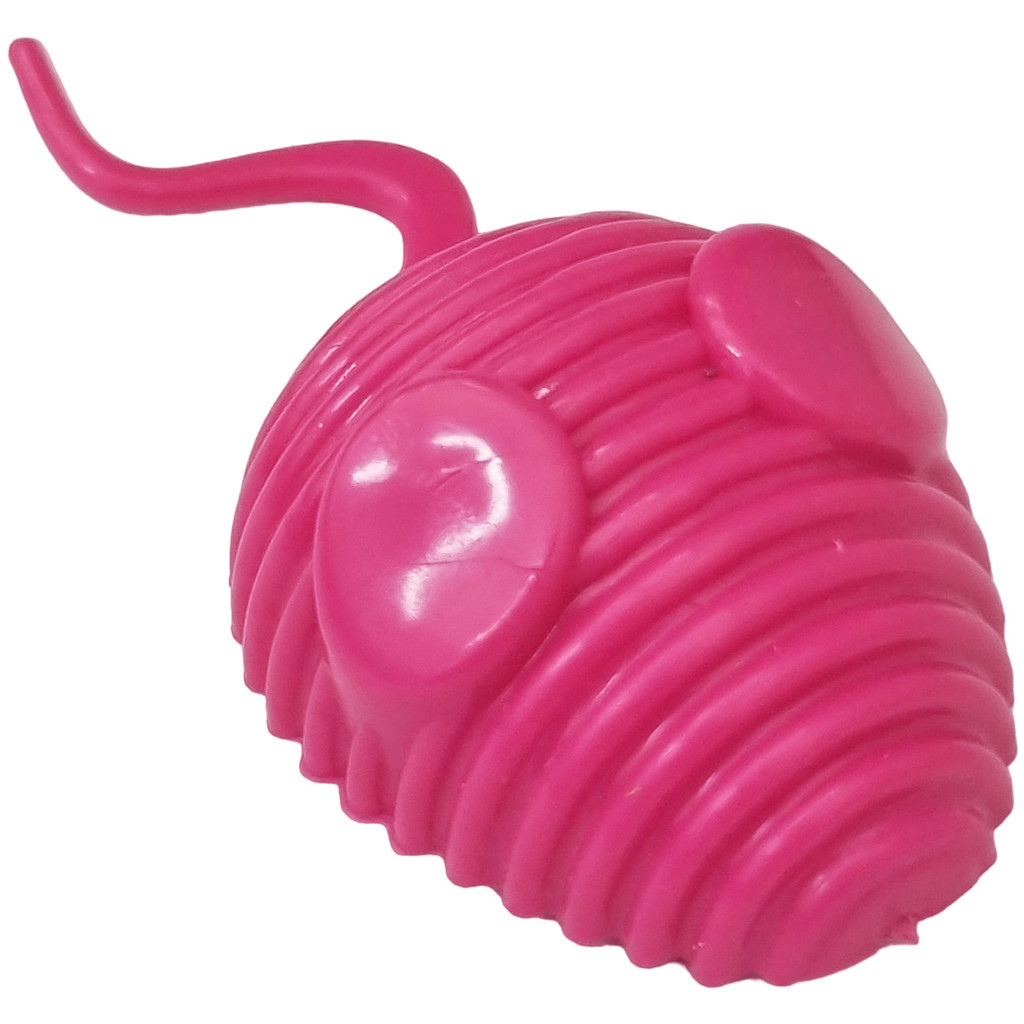 Ratinho Rato Brinquedo Mordedor Interativo Anti-estresse Gato Rosa 2D Pet
