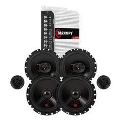 Módulo Taramps TS400x4 Fio + Kit 2 Vias 6 JBL FLEX4 62VFX55 110W + Par 6TRFX55 110W