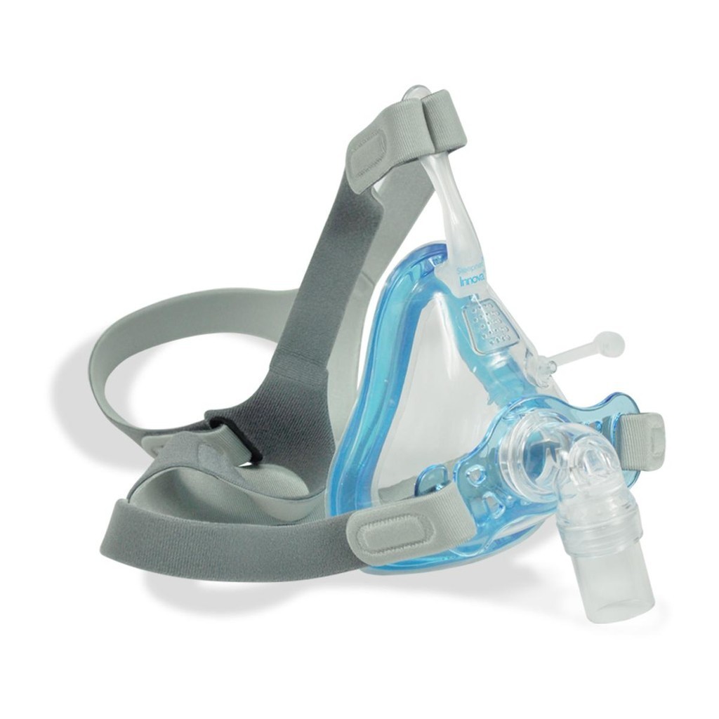 Máscara Para Apneia do Sono CPAP APAP Innova Full Face Ventilada com Almofada AIR Gel Sleepnet