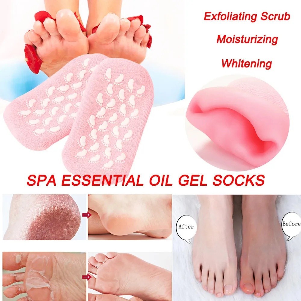 Meia de Hidratação para Os Pés/Gel Spa Socks Feminino em Oferta na Shopee