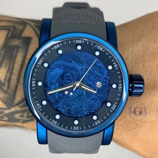 RELÓGIO MASCULINO INVICTA YAKUZA AZUL -