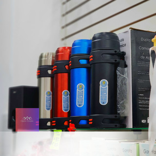 Garrafa térmica de água 1800ml com Alça Inox Viagem Café Camping Trilha Acampamento Esportes Trilha
