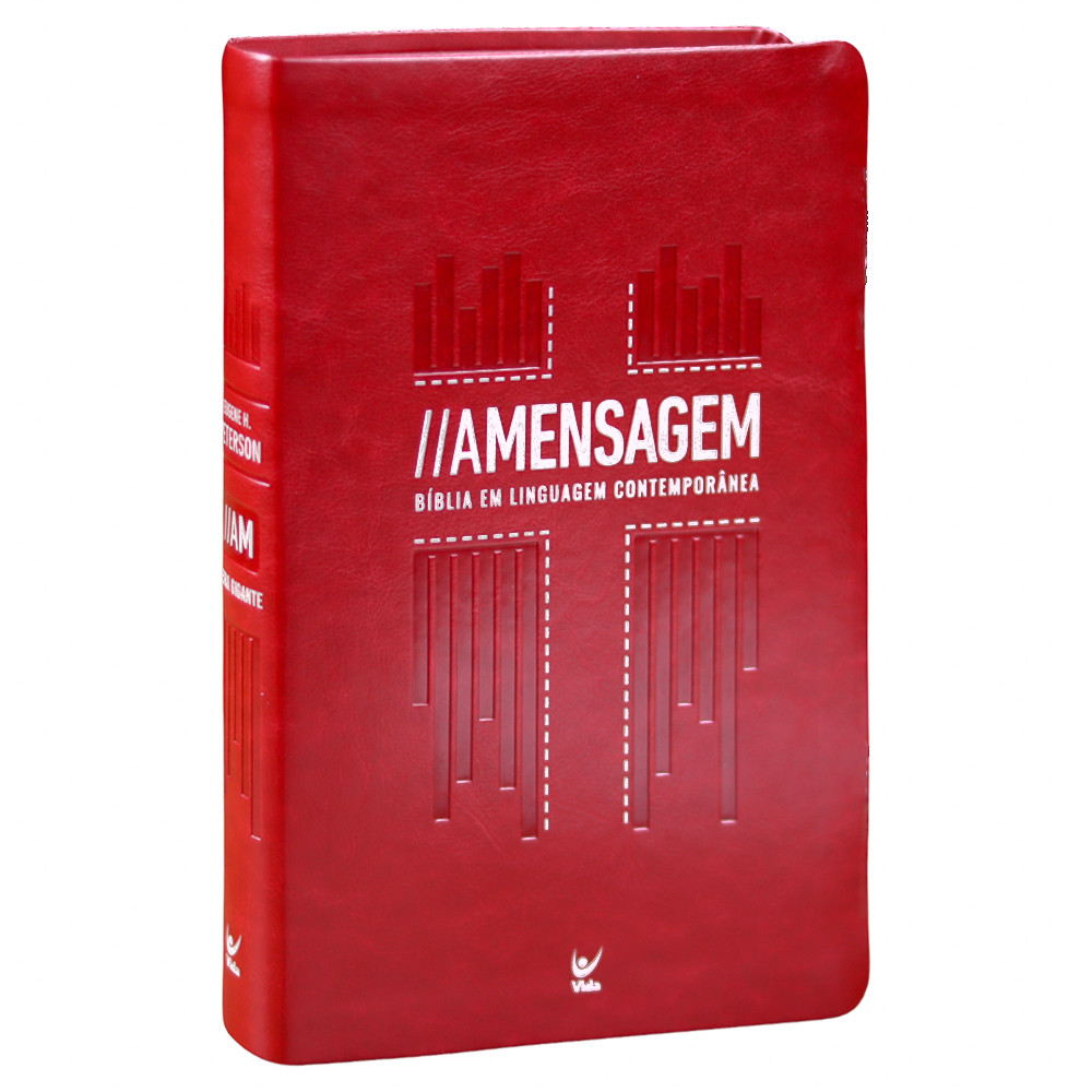 A Bíblia A Mensagem | Letra Gigante | Capa Luxo Vermelha em Oferta na Shopee