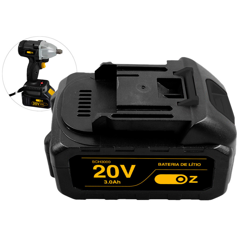 Bateria 20v 3.0ah Bch3000 Oz Para Chave Impacto em Oferta na Shopee