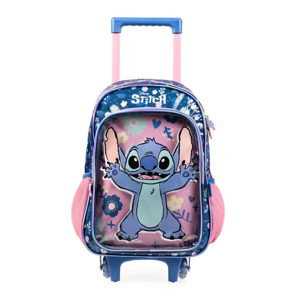 Mochila de Rodinha Infantil Feminina Stitch Azul em Oferta na Shopee