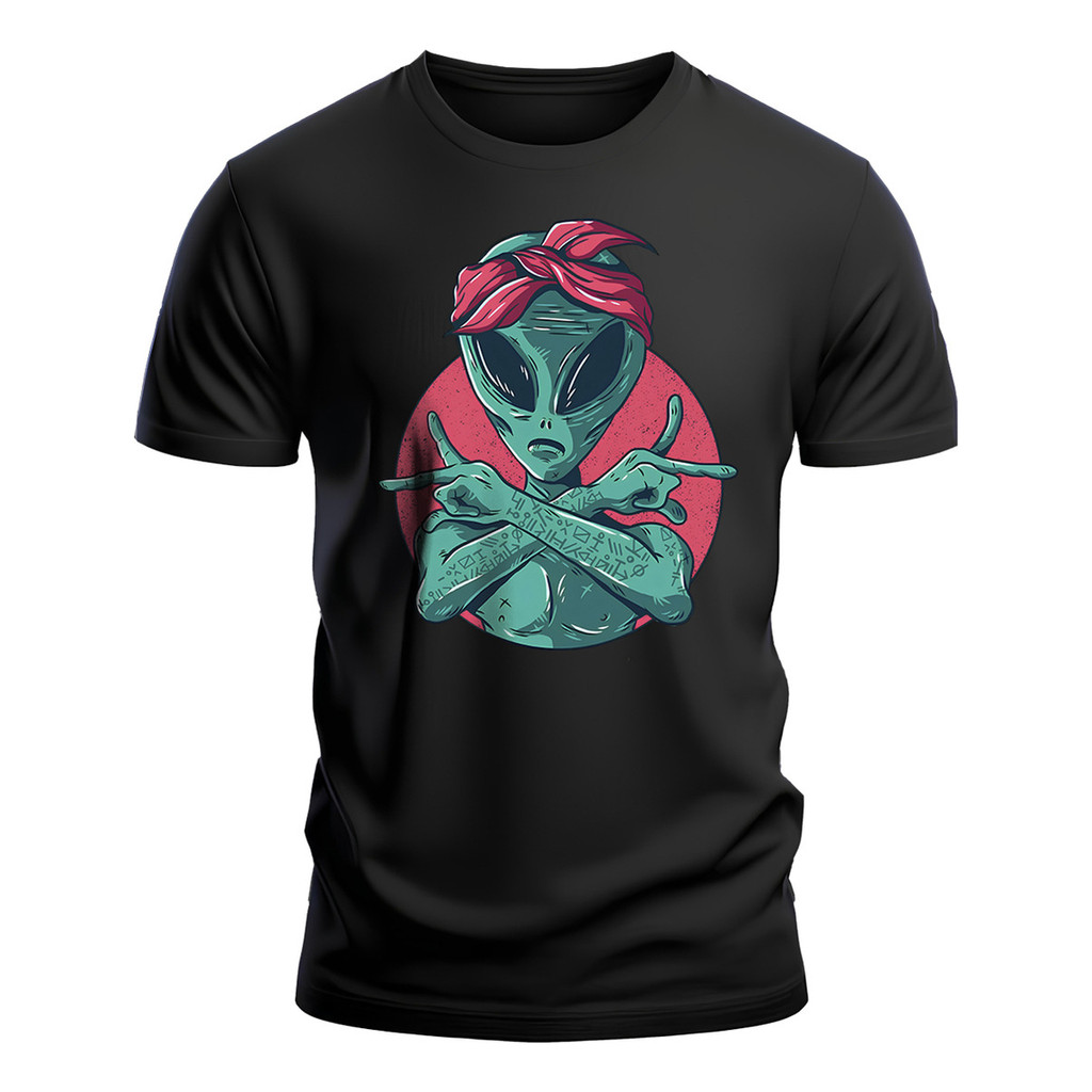 Camisa Alienígena Astronauta Nave Espacial 100% Algodão