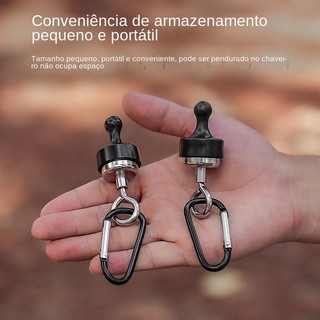 kit 4 Gancho magnético forte ao ar livre, gancho magnético forte, luz de acampamento,pendurado,suporte de barraca,gancho