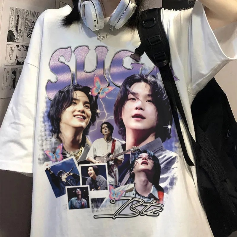 Camiseta Suga  BTS Min Yoongi Agust D D-Day 100% Algodão em Oferta na Shopee
