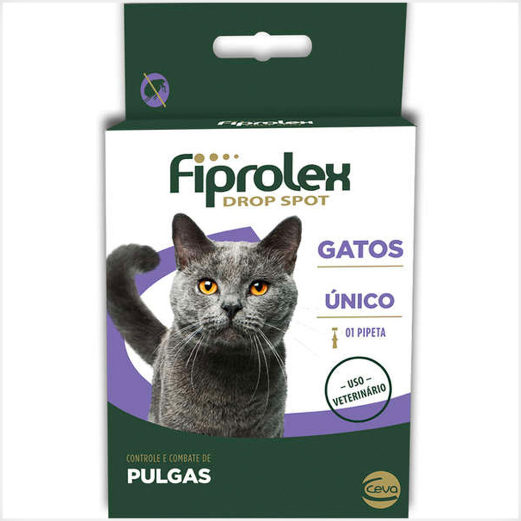 Fiprolex Drop Spot Ceva para Gatos de 0,5 mL - 1 Unidade em Oferta na Shopee