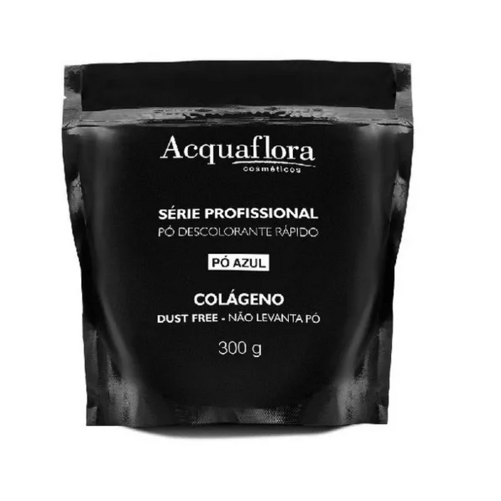 Acquaflora Pó Descolorante Azul Com Colágeno 300g Tom Azul