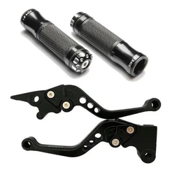 Kit Manete + Manopla Esportivo Honda Fan Titan 125/150/160 Ate 2024 (FREIO A DISCO)