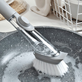 Escova Magica Para Limpeza Porta Detergente Cozinha Reservatório Banheiro Lavanderia Louça Panela Pratos Talheres Sujeira Pesada