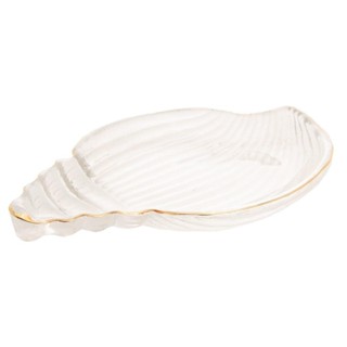 Bowl Wolff Caracol de Vidro Dourado Incolor