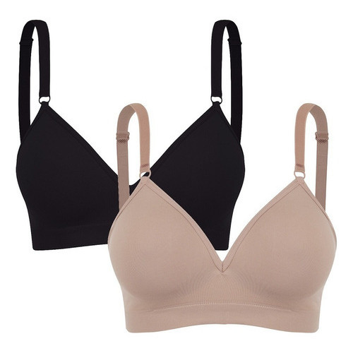 Kit 2 Sutiã Microfibra com Bojo Trifil Daily sem Costura em Oferta na Shopee