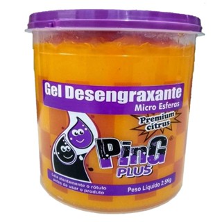 Gel desengraxante micro esfera 2,5 Kg laranja - Ping Plus