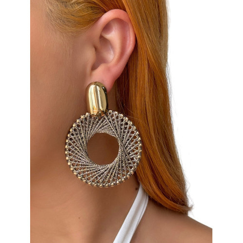 Brincos De Palha Brilhantes  De Verão/ Para Festas E Eventos Dia a Dia em Oferta na Shopee