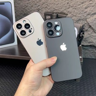 Capa Dura E Fina À Prova De Choque Para iPhone 15 14 13 12 11 Pro Max 14 15 Plus Com Filmes De Lente