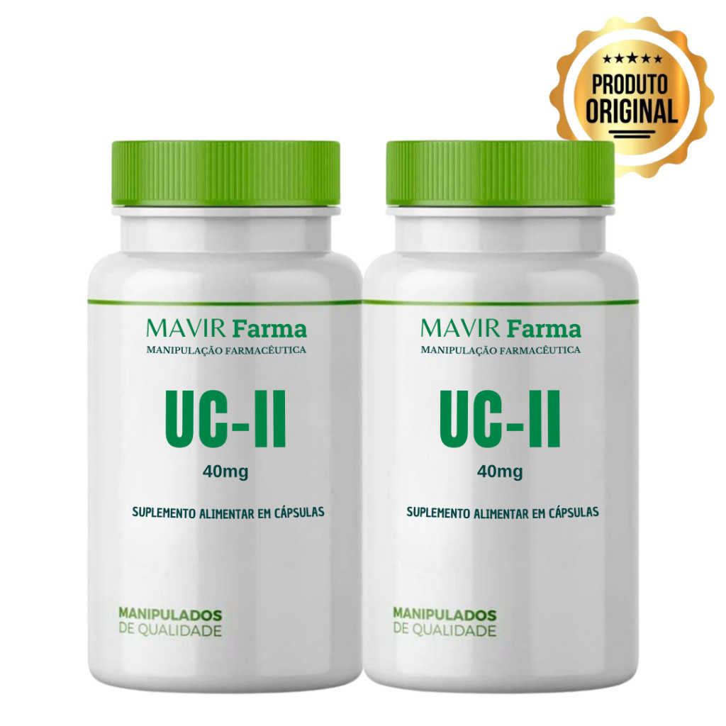 Kit 2 Frascos de Colágeno do Tipo II (UC 2) 40mg 30 cápsulas