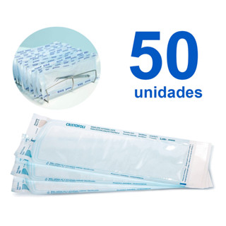 Envelope auto selante esterilização auto clave 09x23cm 50 unidades em Oferta na Shopee