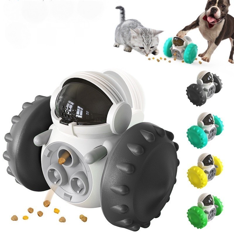 Brinquedos Para Cães Gatos Balança Carro Alimentador Lento Cachorro Tigela Multifuncional Quebra-Cabeça Jogo De Exercício De Alimentação . em Oferta na Shopee