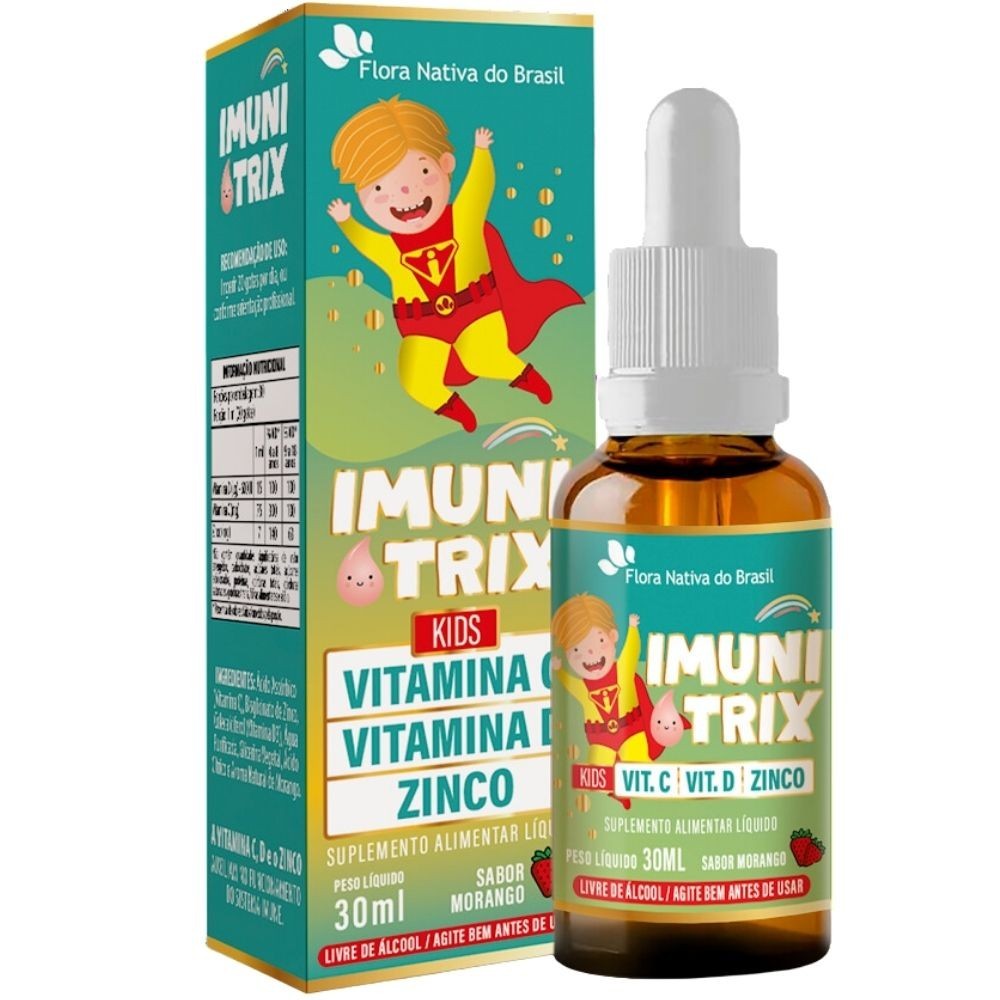 IMUNITRIX ( Vitamina C, D3 e Zinco) 30ml - Flora Nativa