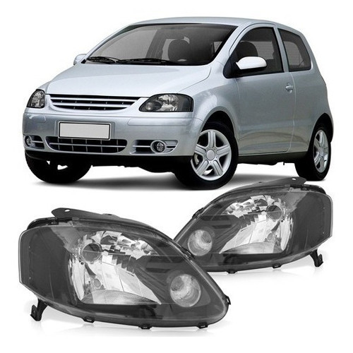 FAROL FOX 2004 MASCARA NEGRA LADO ESQUERDO OU DIREITO - Spare Parts and Accessories for Vehicles
